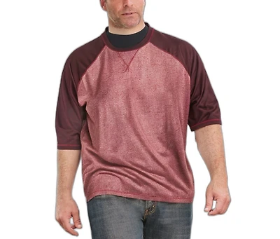 Liberty Blues Big & Tall by KingSize Crewneck Raglan Tee