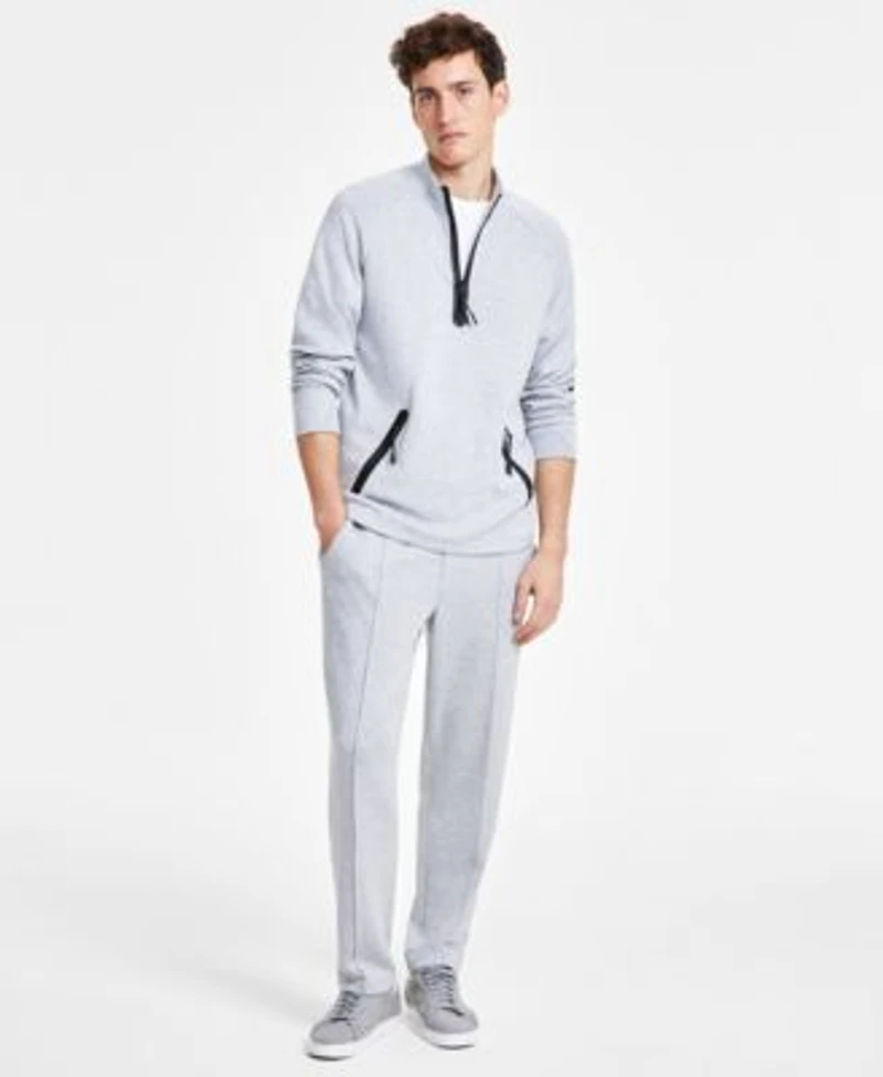 Alfani Mens Alfatech Pants Quarter Zip Pullover Exclusively For Macys