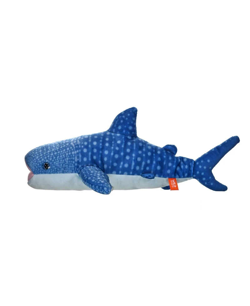 Wild Republic Living Ocean Mini Whale Shark Stuffed Animal, 12 Inches
