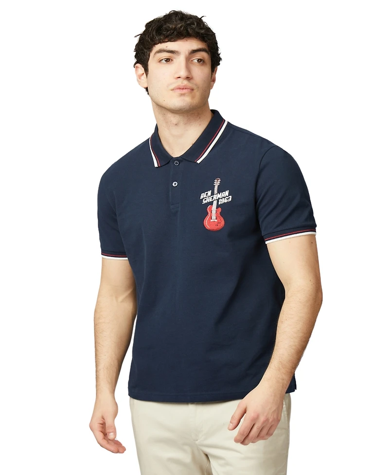 Ben Sherman Men's Chest Embroidered Polo Shirt