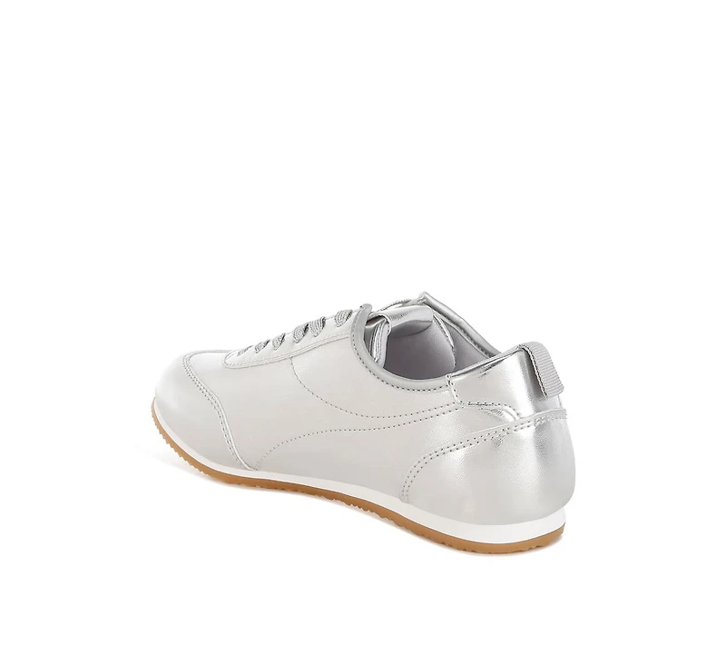 Rag & Co Astylos Metallic Faux Leather Sneakers