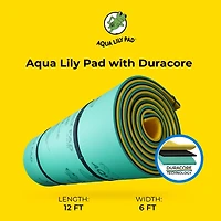Aqua Lily Pad 12 Foot Original Water Playground Floating Foam Island, Yellow