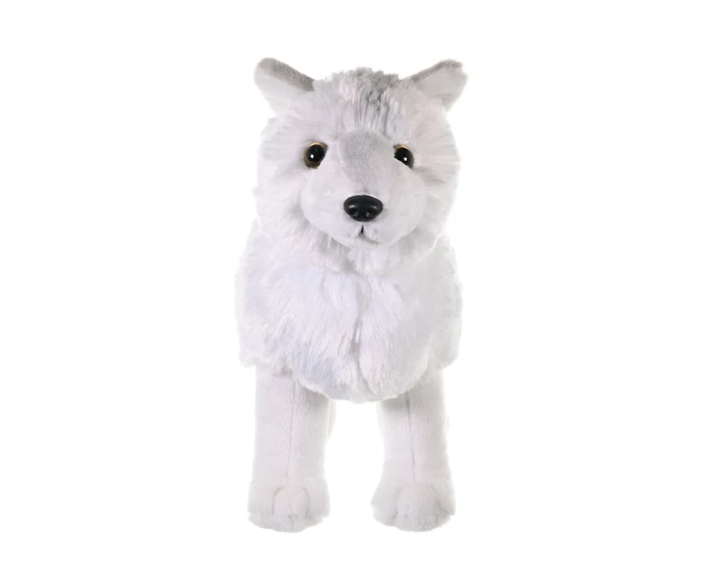 Wild Republic Cuddlekins Arctic Wolf Stuffed Animal, 12 Inches