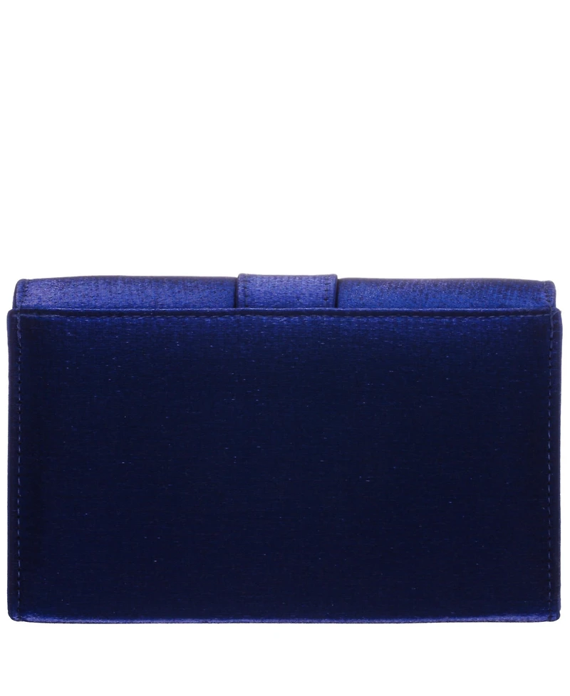 Nina Tiered Crystal Bow Flap Clutch