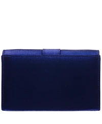 Nina Tiered Crystal Bow Flap Clutch