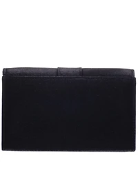 Nina Tiered Crystal Bow Flap Clutch