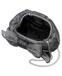 Nina Pleated Metallic Frame Magnetic Clutch