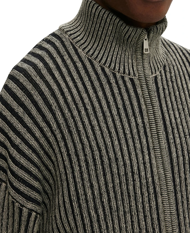 Cotton On Men's Zip Through Knit Sweater