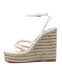 Electra Women's Rhinestone Embedded Wedge Sandals