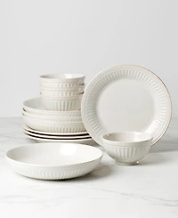 Lenox French Perle Groove 12 Pc. Dinnerware Set, Service for 4
