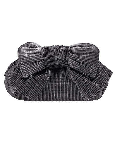 Nina Pleated Metallic Frame Magnetic Clutch