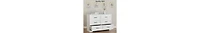 gaomon Dresser For Bedroom With 6 Drawers, Wood Drawer Dresser Chest Of Drawers For Closet, Living Room, Hallway, Nursery, Kids Bedroom(White)