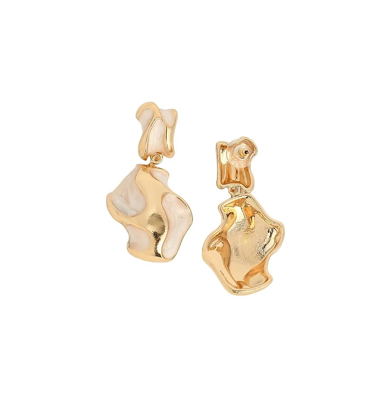 Sohi Women's The Eroded Drop Earrings