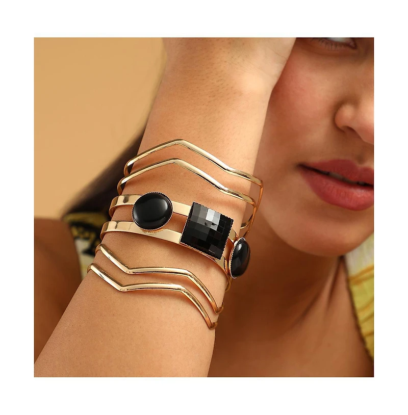 Sohi Women's The Cleo Cuff Bracelet