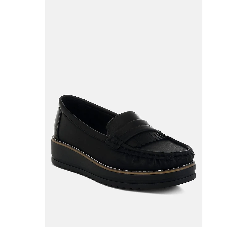 Croyda Fringed Nubuck Loafers