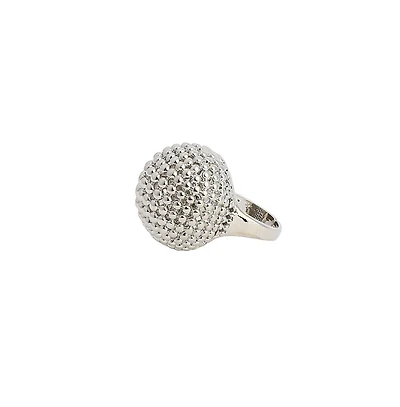 Sohi Women's The Disco Ball Statement Ring