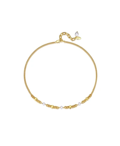 Double Stranded Necklace With Freshwater Pearls