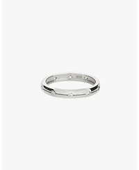 Sterling Silver Sabrina Paved Band Ring Size 7 – Dainty Summer Sparkle, Everyday Glamour, Elegant Style