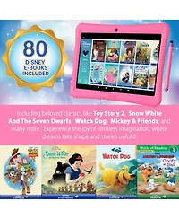 Contixo 10"Kids Tablet 32GB, Includes 80+ Disney Storybooks & Stickers, Kid-Proof Case with Kickstand & Stylus, (2024 Model)