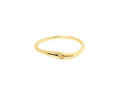 Sterling Silver Wave Ring