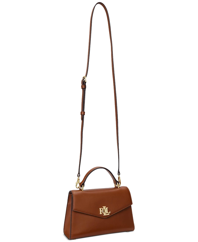 Lauren Ralph Leather Small Farrah Satchel