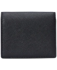 Lauren Ralph Crosshatch Leather Compact Wallet