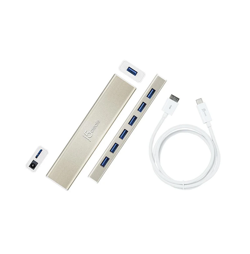 j5create JCH377 Usb Type-c 3.0 7-Port Hub