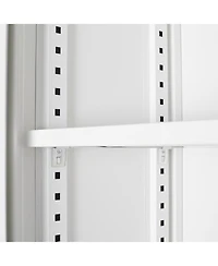 Slickblue Metal Storage Cabinet with Locking Doors and Adjustable Shelf – Folding Filing Locker for Home, Office, School, Garage