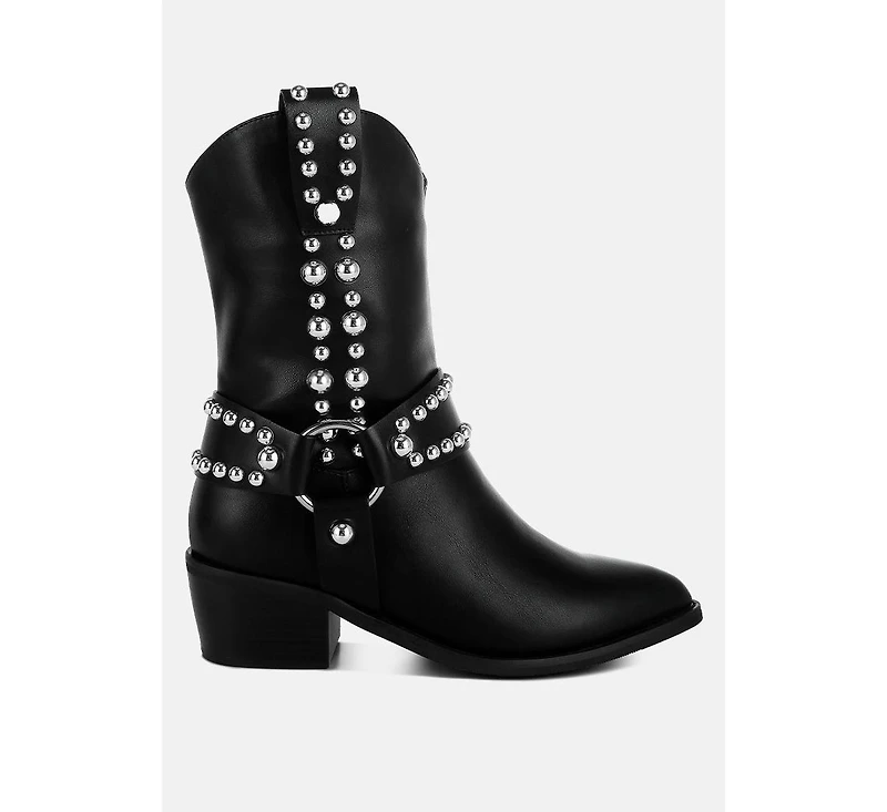 Altair Studded Harness Detail Boots