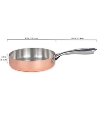 Tri-Ply 9.5" Deep Skillet, Non-Hammered
