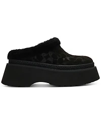 Coach Women's Cecelia Signature Shearling Clogs