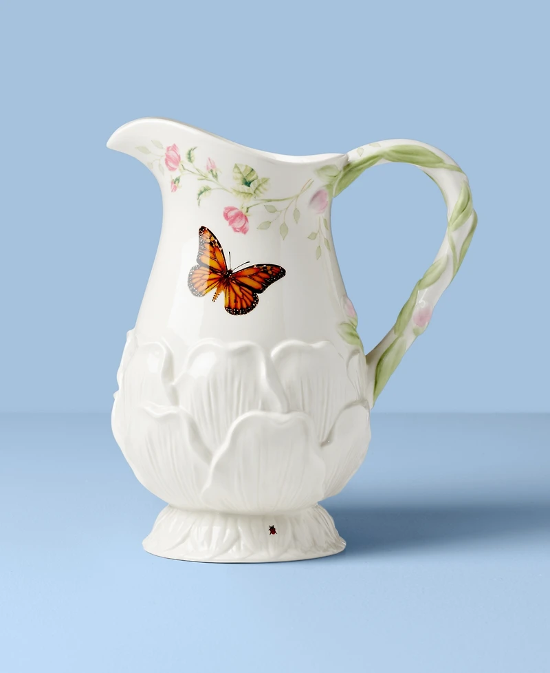 Lenox Butterfly Meadow Floral Pitcher