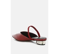 Renata Fantasy Heel Croco Mules