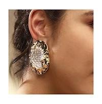 Sohi Women's The Lilypad Drop Earrings