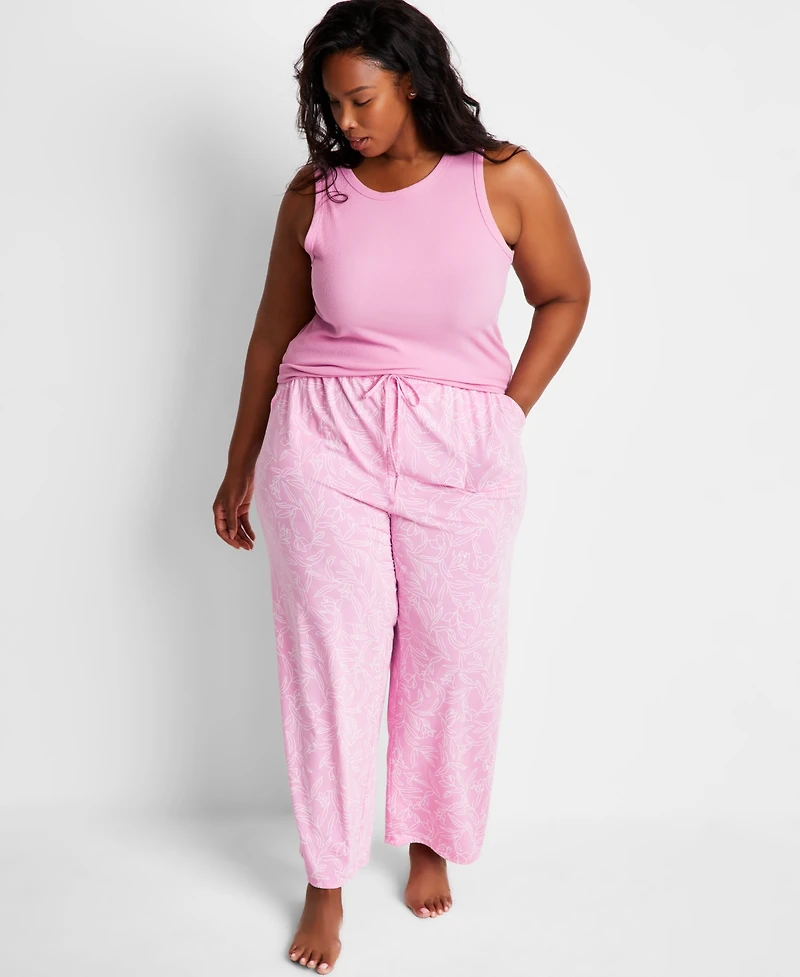 State of Day Women's Printed Knit Pajama Pants Xs-3X, Exclusively at Macy's