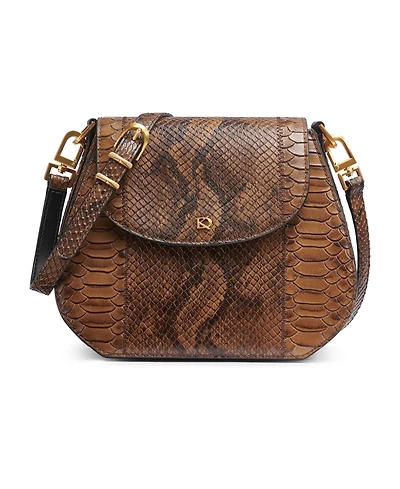 Donna Karan New York Bellerose Python Flap Crossbody Bag