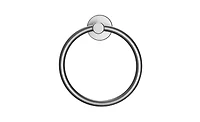 Slickblue Towel Ring Golden Gold, Bath Hand Towel Ring Thicken Space Aluminum Round Towel Holder for Bathroom