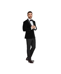 Gino Vitale Men's Slim-Fit Velvet Shawl Lapel Tuxedo Set