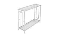 Slickblue Toughened Glass Panel Console Table