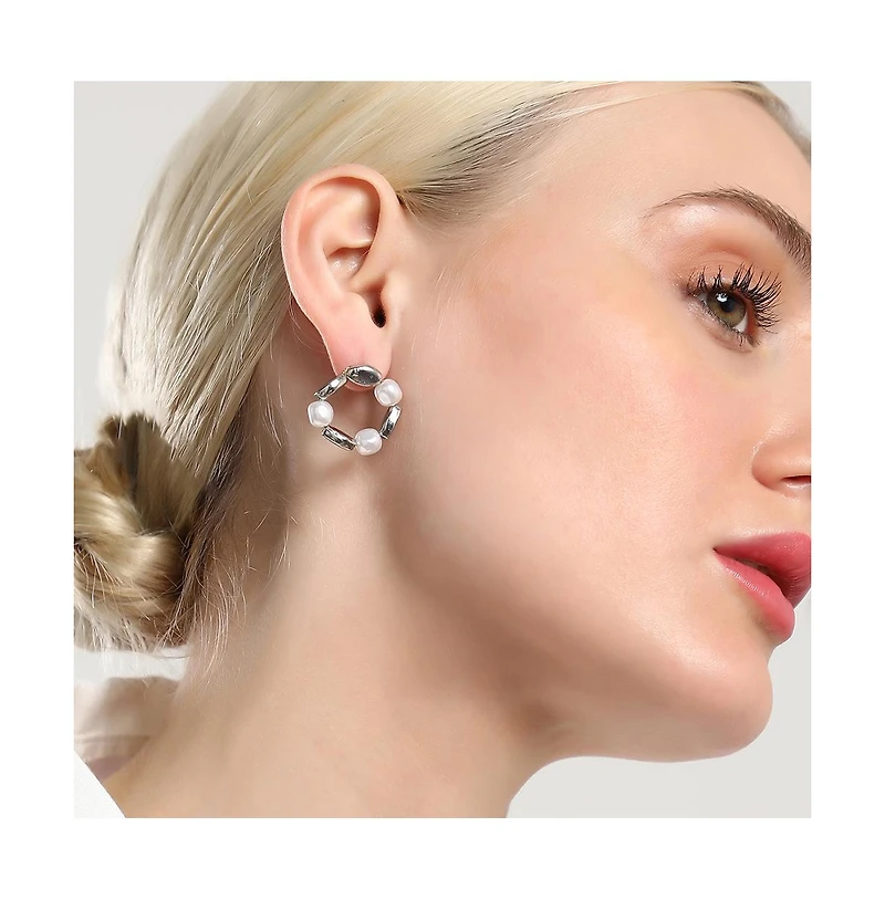 Sohi Women's The Loop Stud Earrings