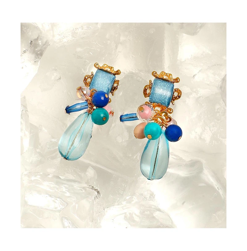 Sohi Women's The Romanesque Drop Earrings