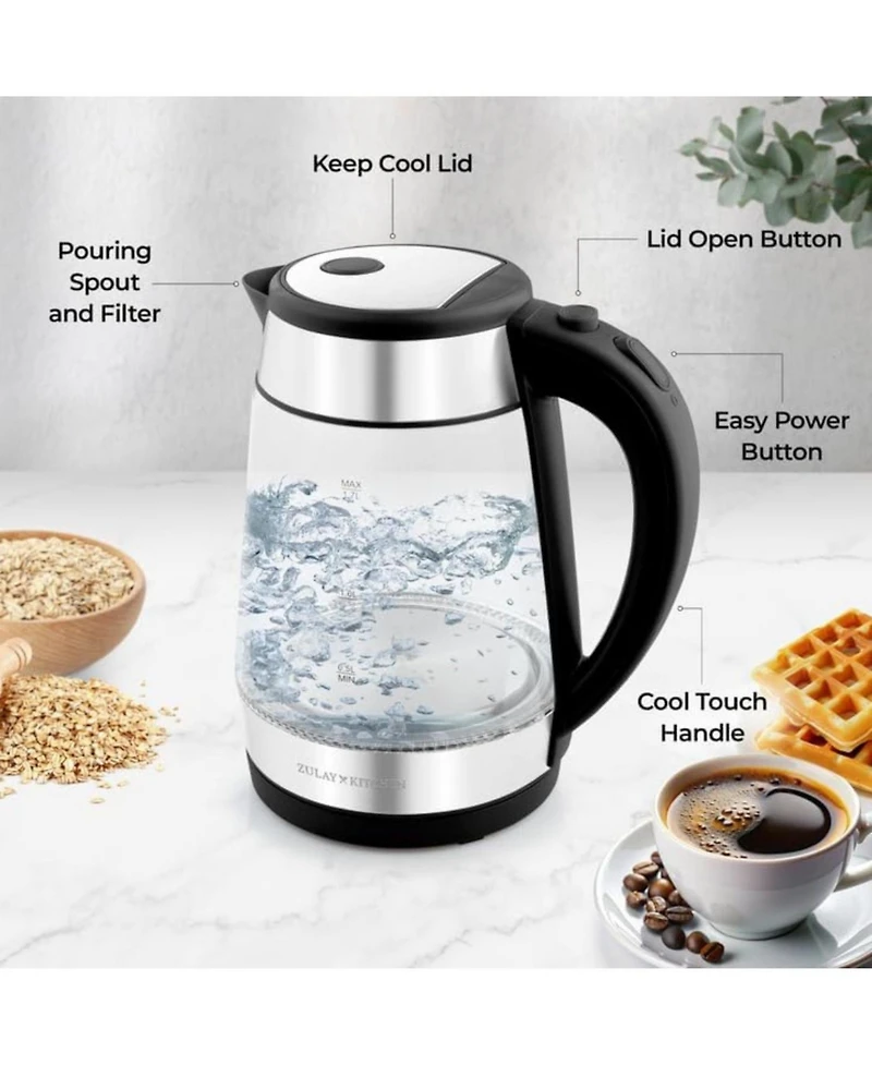Zulay Kitchen Fast-Boiling Electric Kettle