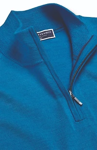 Charles Tyrwhitt Men's Pure Merino Zip Neck Sweater
