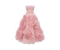Milla Women's Dramatically Flowered Tulle Dress