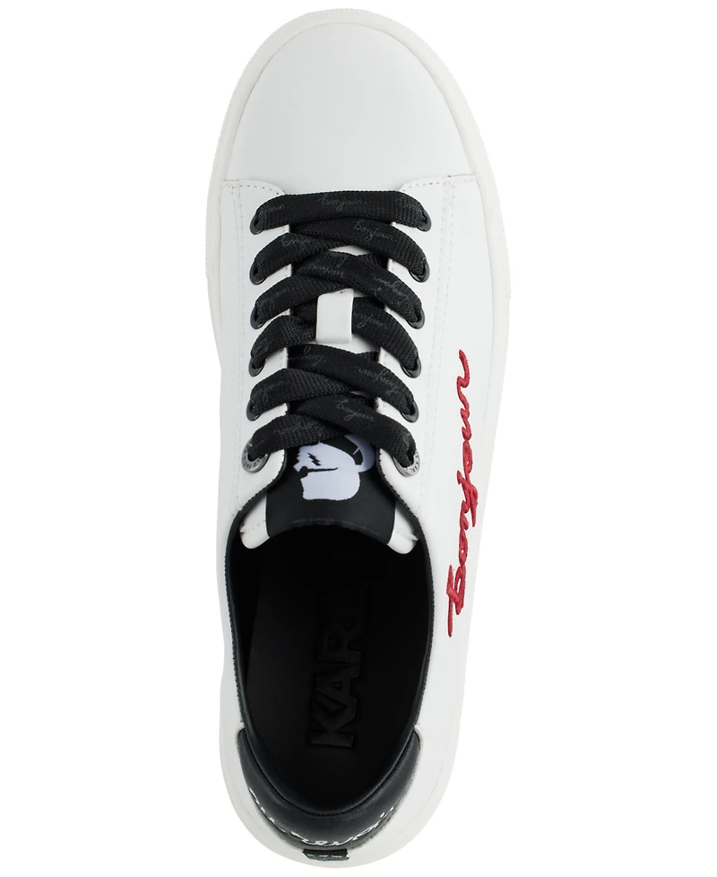 Karl Lagerfeld Paris Women's Cate Sayings Lace Up Sneakers
