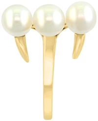 Effy Cultured Freshwater Pearl (6mm) Triple Row Statement Ring