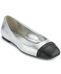 Karl Lagerfeld Paris Women's Zayne Square-Toe Ballet Flats