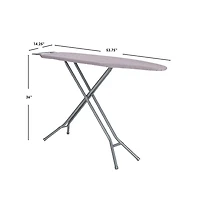 Seymour Home Products Adjustable Height, 4 Leg Ironing Board with Mesh Top and Iron Rest
