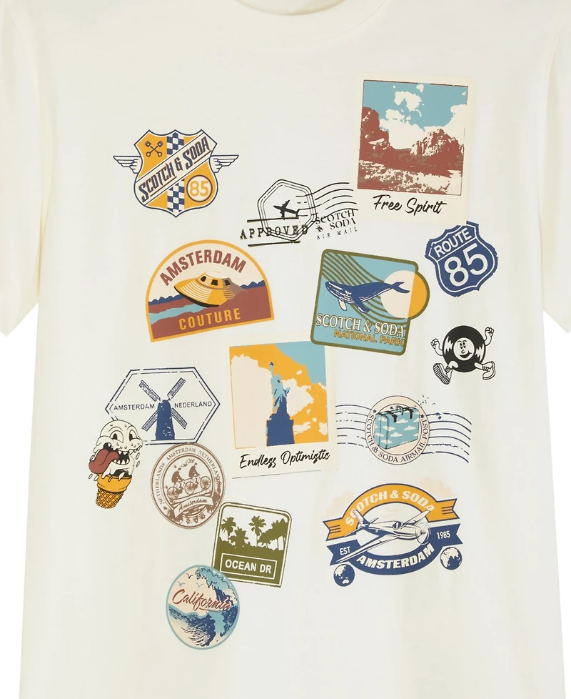 Scotch & Soda Big Boys Short Sleeve Graphic Tee