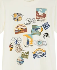 Scotch & Soda Big Boys Short Sleeve Graphic Tee